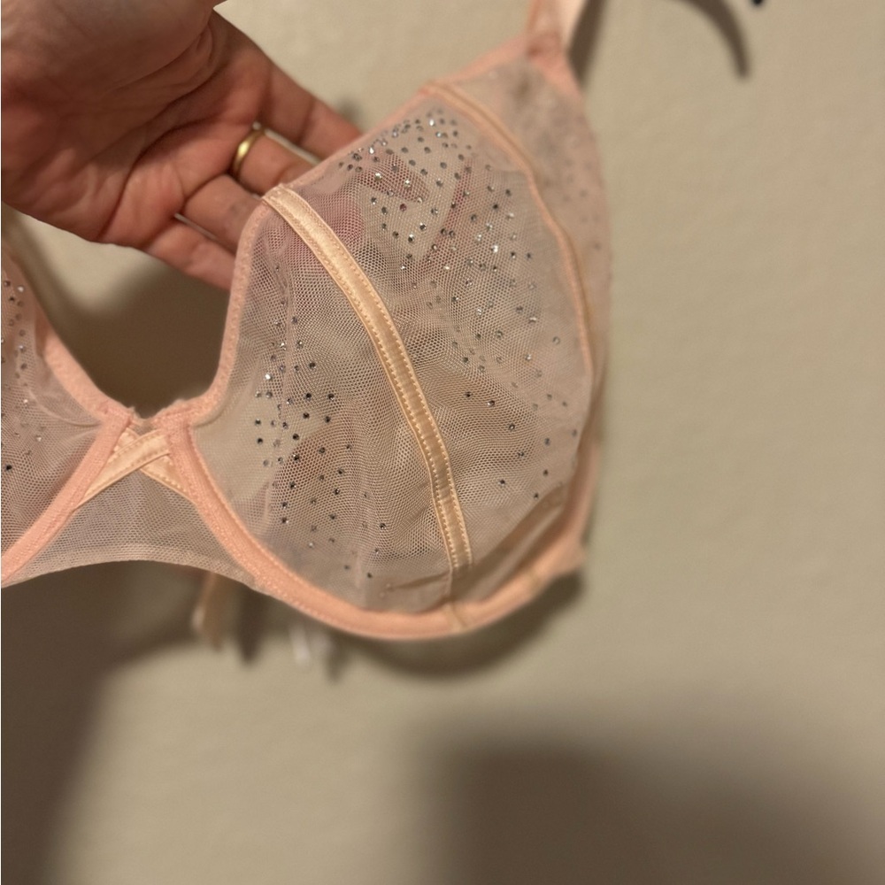 Playful Promises Nola Toffee Diamanté Underwire Bra | US 36I, UK 36G - Picture 5 of 13